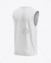 Training Sleeveless Jersey Mockup - Back Half Side View