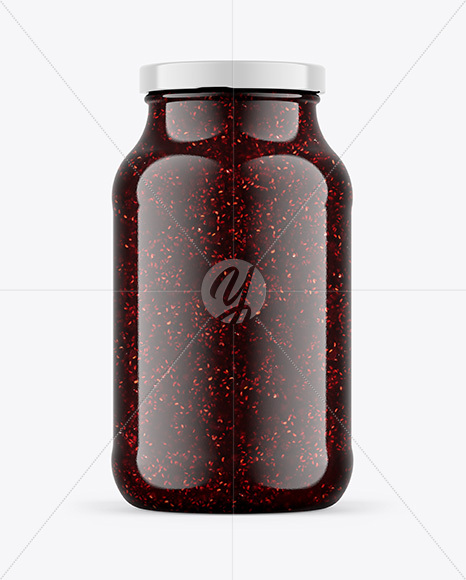 Raspberry Jam Jar Mockup