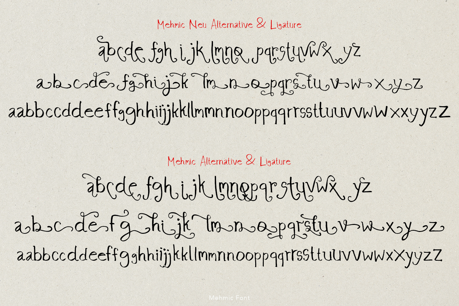 Mehmic Font