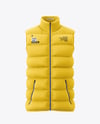 Matte Down Vest Mockup – Front View