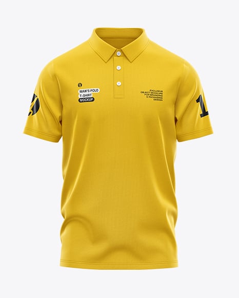 Men's Casual Polo Shirt Mockup
