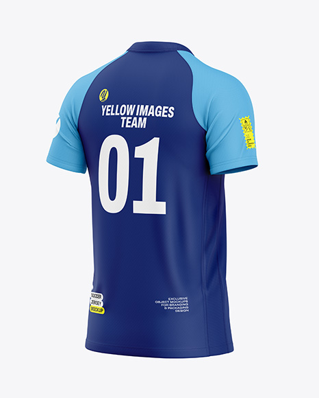 Soccer Jersey Mockup - Half Side View