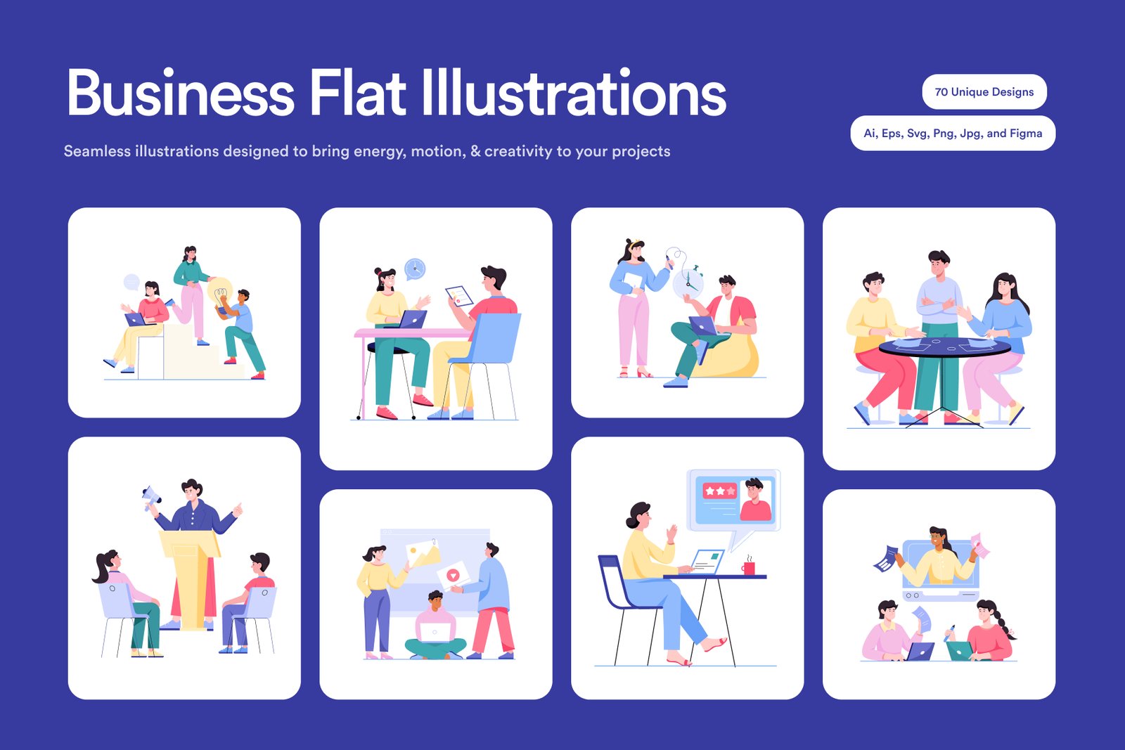 Business Flat Illustrations
