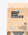 Transparent Package with Buckwheat Mockup
