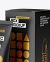 Cosmetic Tube with Box Mockup