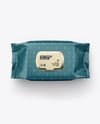 Matte Wet Wipes Pack Mockup