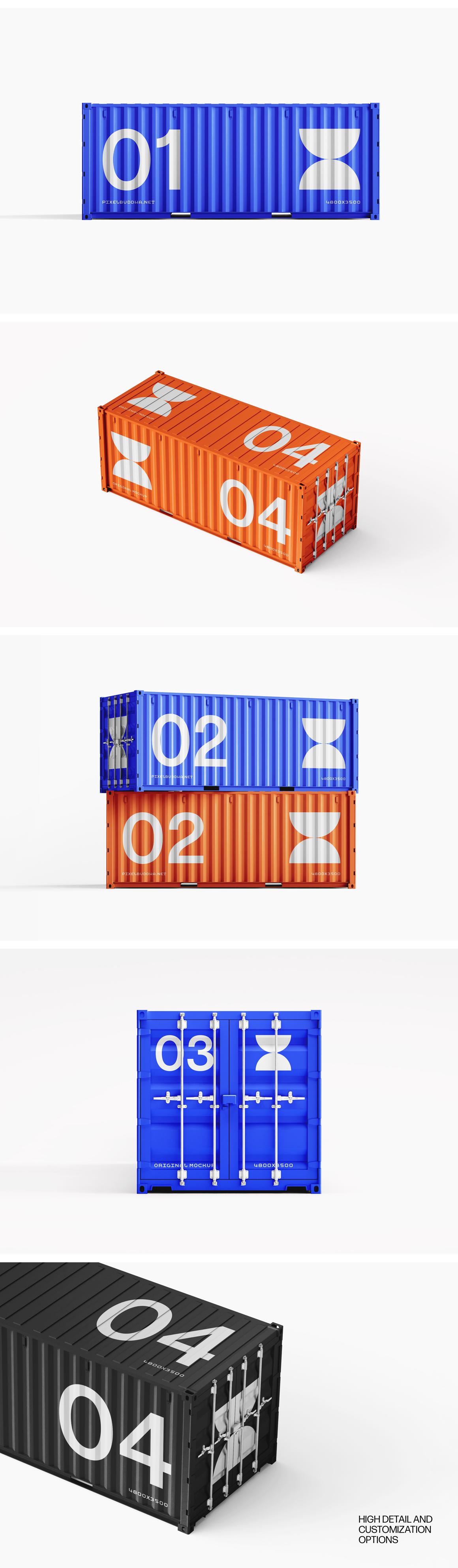 Cargo: Shipping Container Mockups
