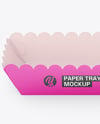 Paper Food Tray Mockup
