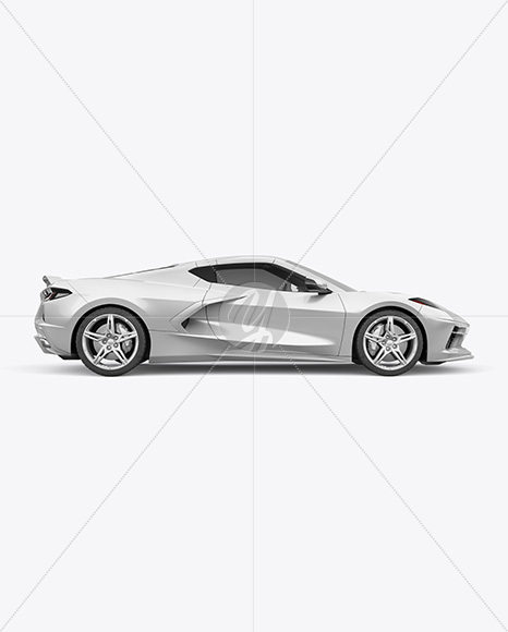 Sport Car Mockup - Side View
