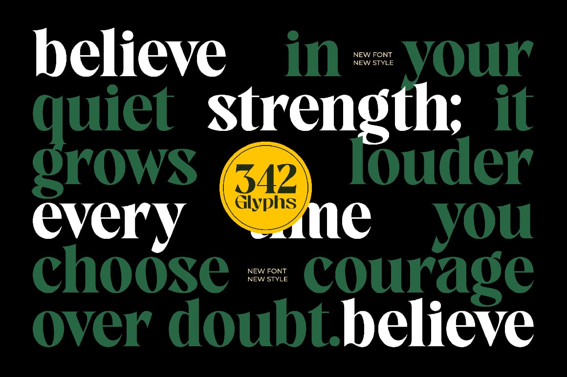Avingal Serif Bold Display