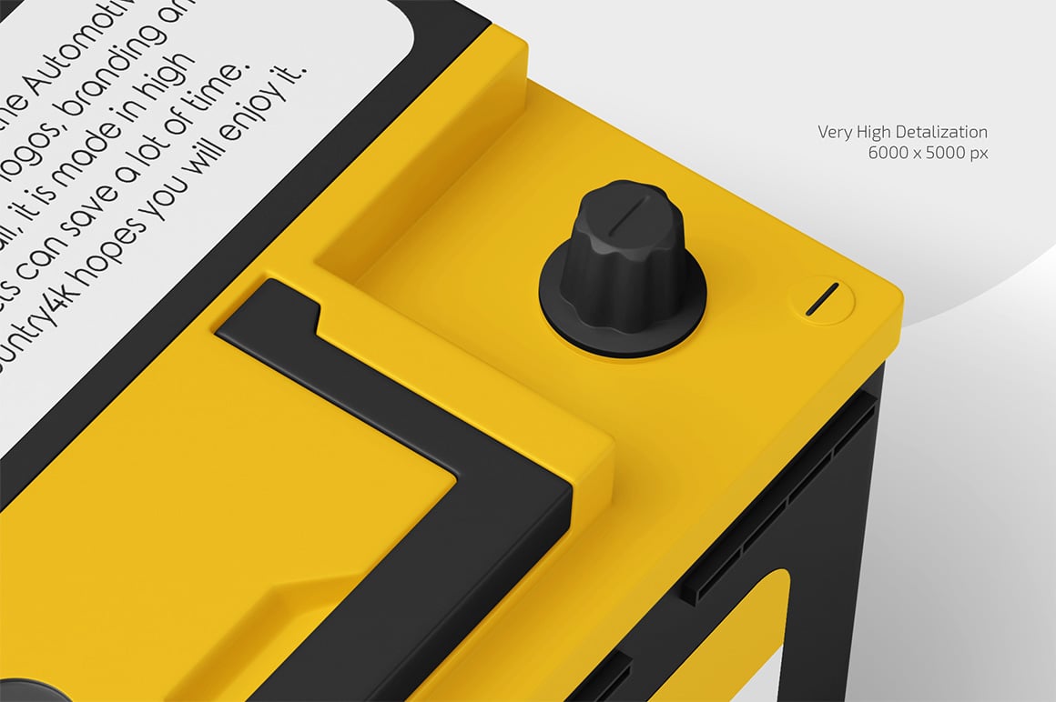 Automotive Battery Mockup Set