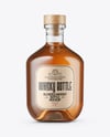 Clear Glass Whisky Bottle Mockup