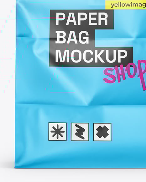 Paper Bag Mockup - Front View