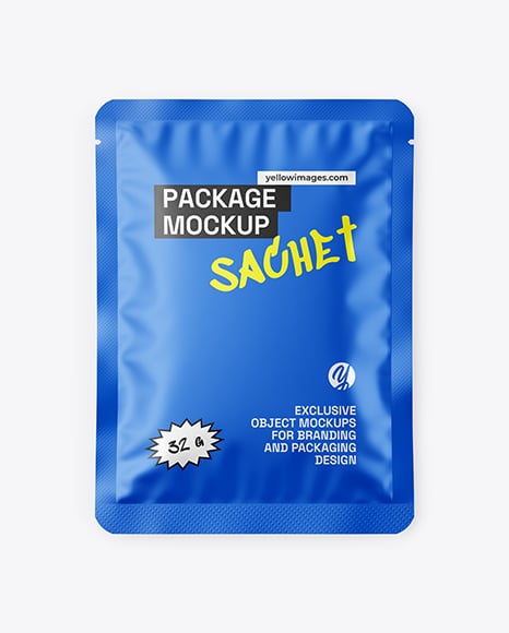 Matte Sachet Mockup - Premium PSD Mockups