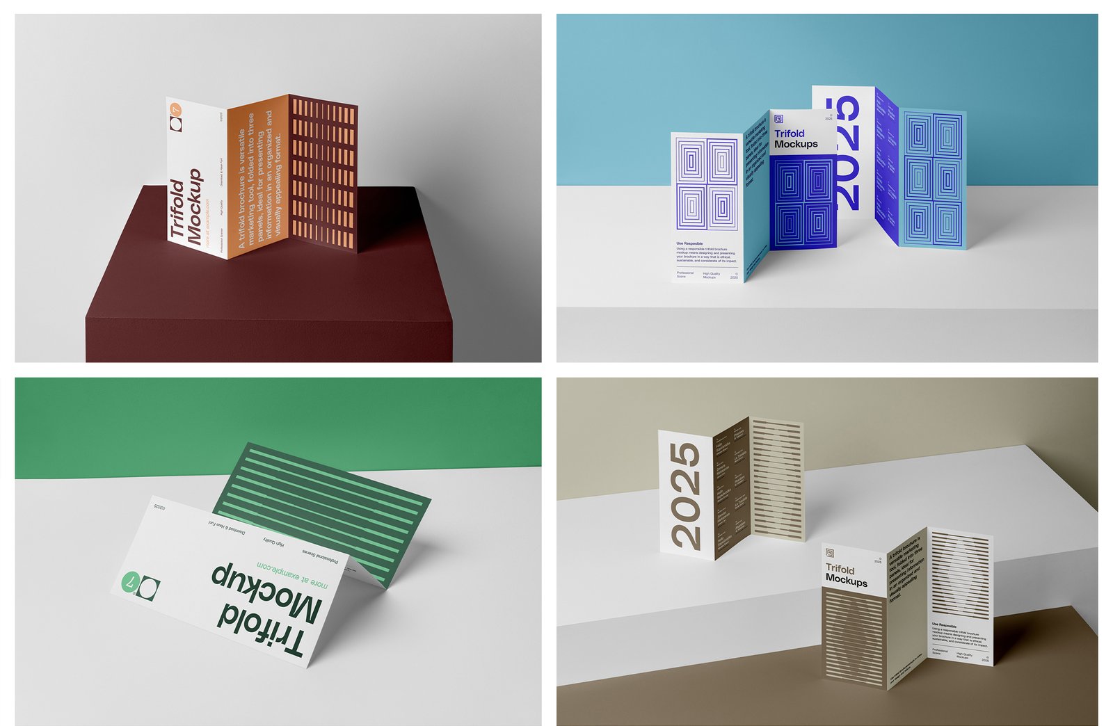 Studio Trifold Mockups