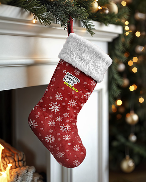 Christmas Stocking Mockup - Socks mockup