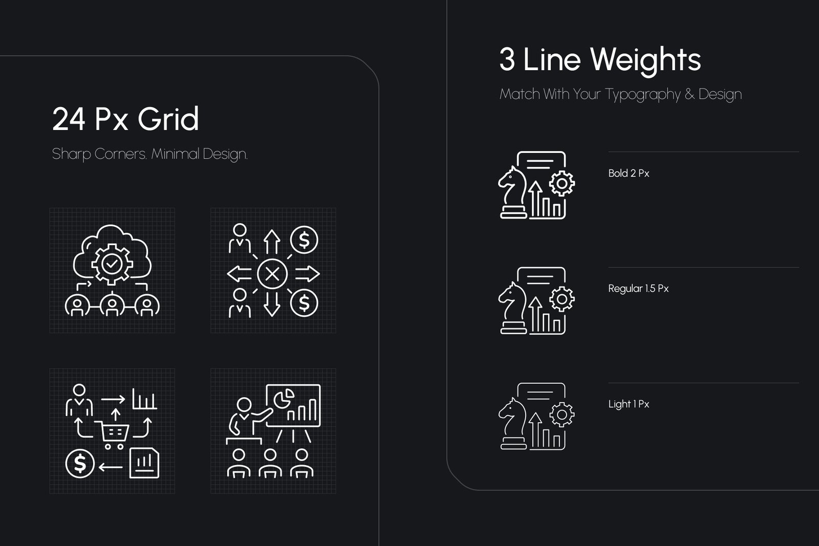 Sales Strategy Icons Set