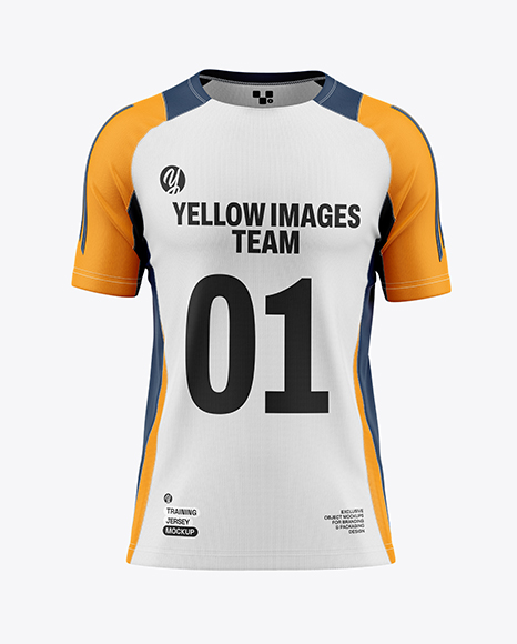 Training Short Sleeve Jersey Mockup - Front View