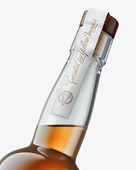 Tall Whiskey Bottle Mockup