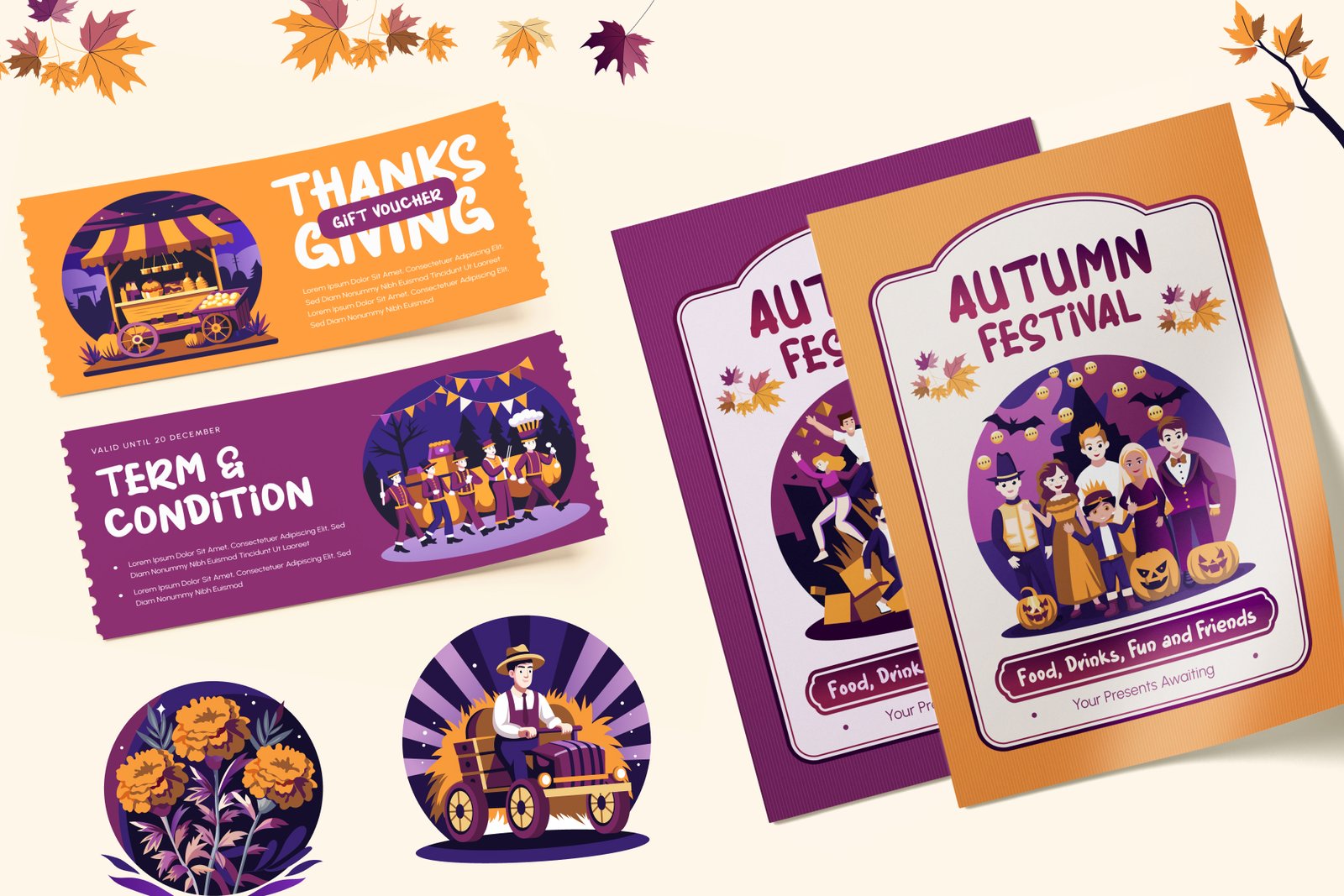 Fall and Autumn Illustrations