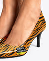 Pair of Pumps on Woman's Legs Mockup
