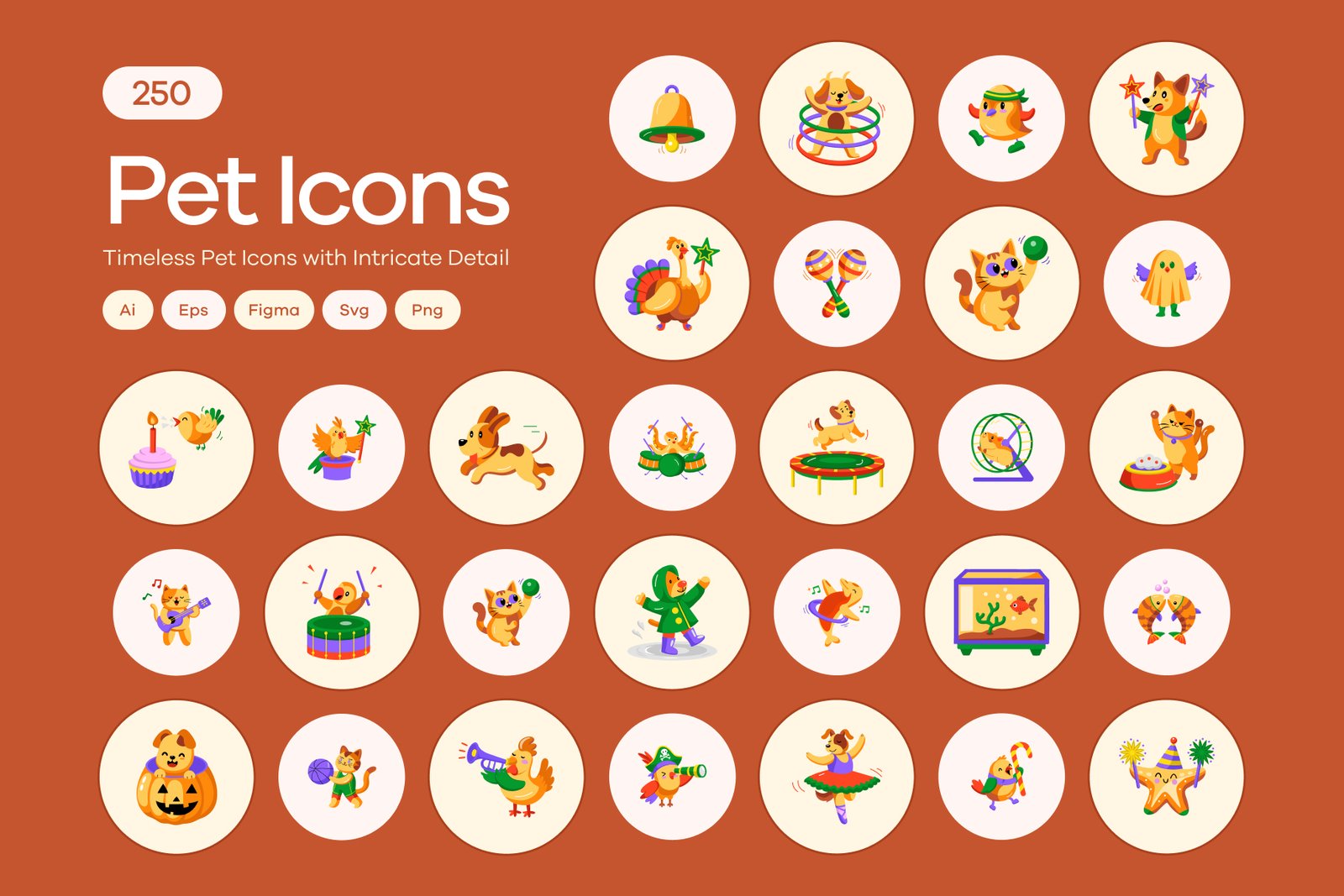 Pet Icon Art Set