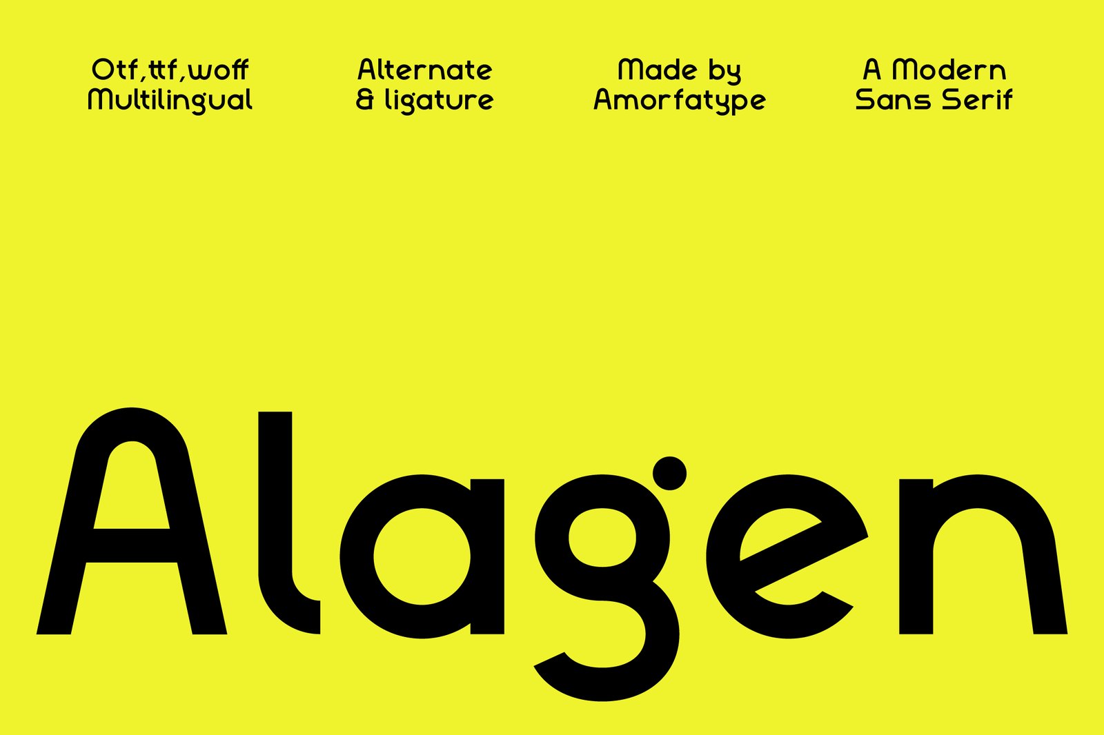 Alagen Modern Sans Serif