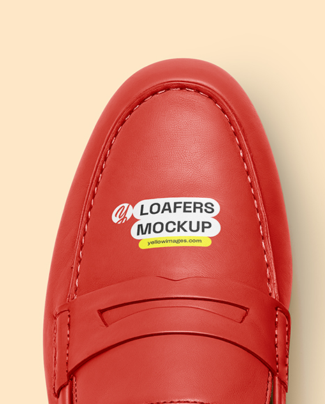 Women's Leather Loafers Mockup