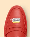Women's Leather Loafers Mockup