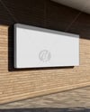 Outdoor Billboard on Wooden Wall Mockup