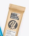 Two Matte Metallic Stick Sachets Mockup