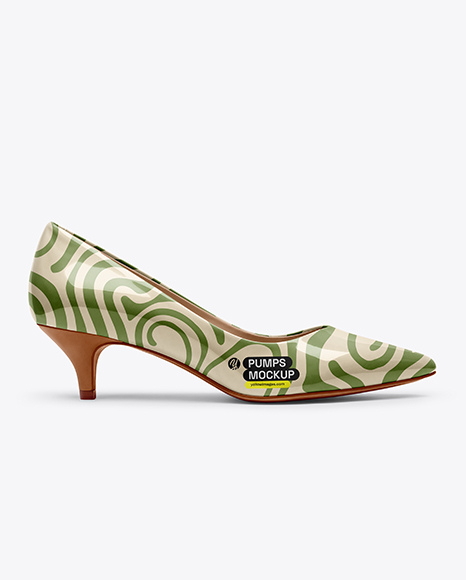 Kitten Heel Pump Mockup - Mockups