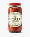 Glass Jar with Pickled Tomatoes Mockup