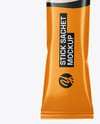 Glossy Stick Sachet Mockup - Front View