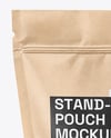Kraft Stand-up Pouch Mockup