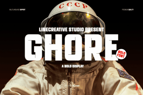 Ghore Front - Bold font