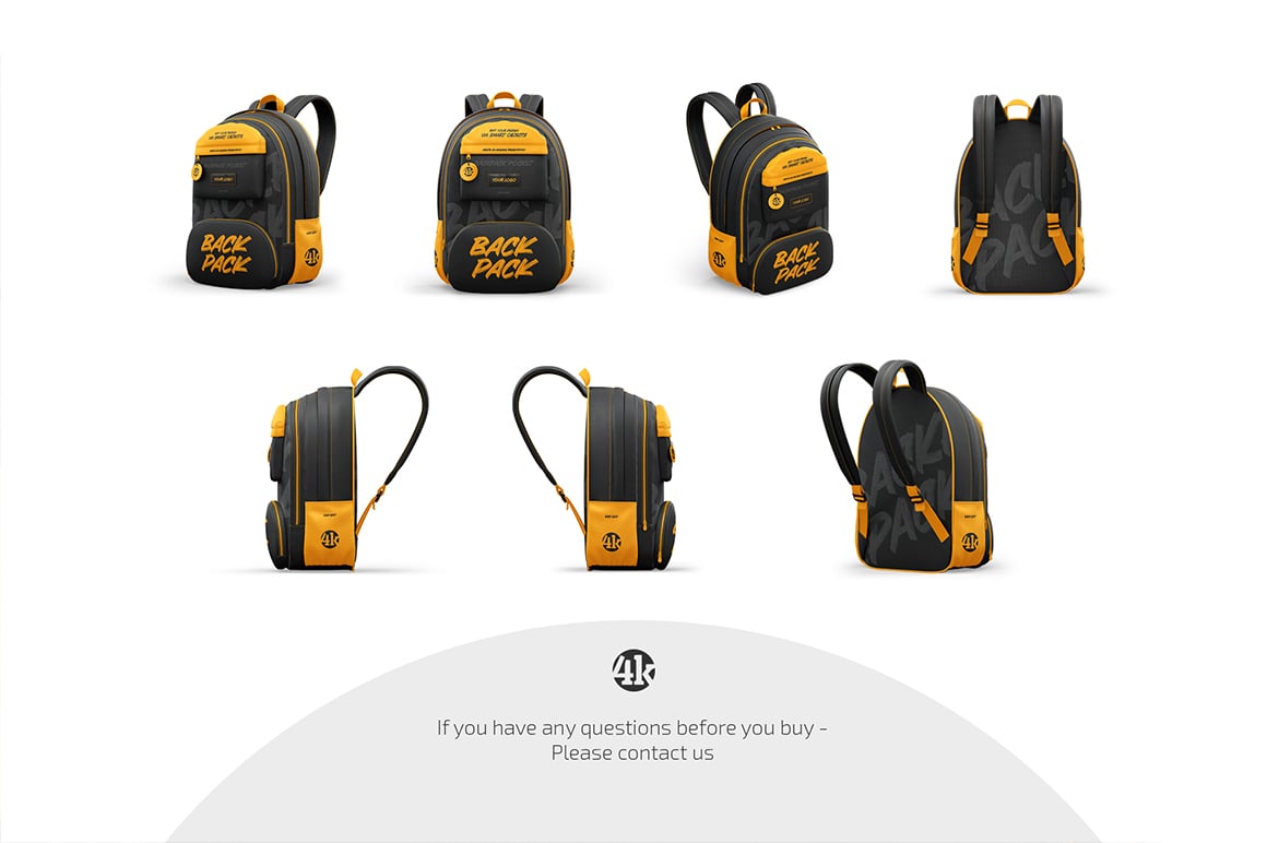 Backpack Mockup Set