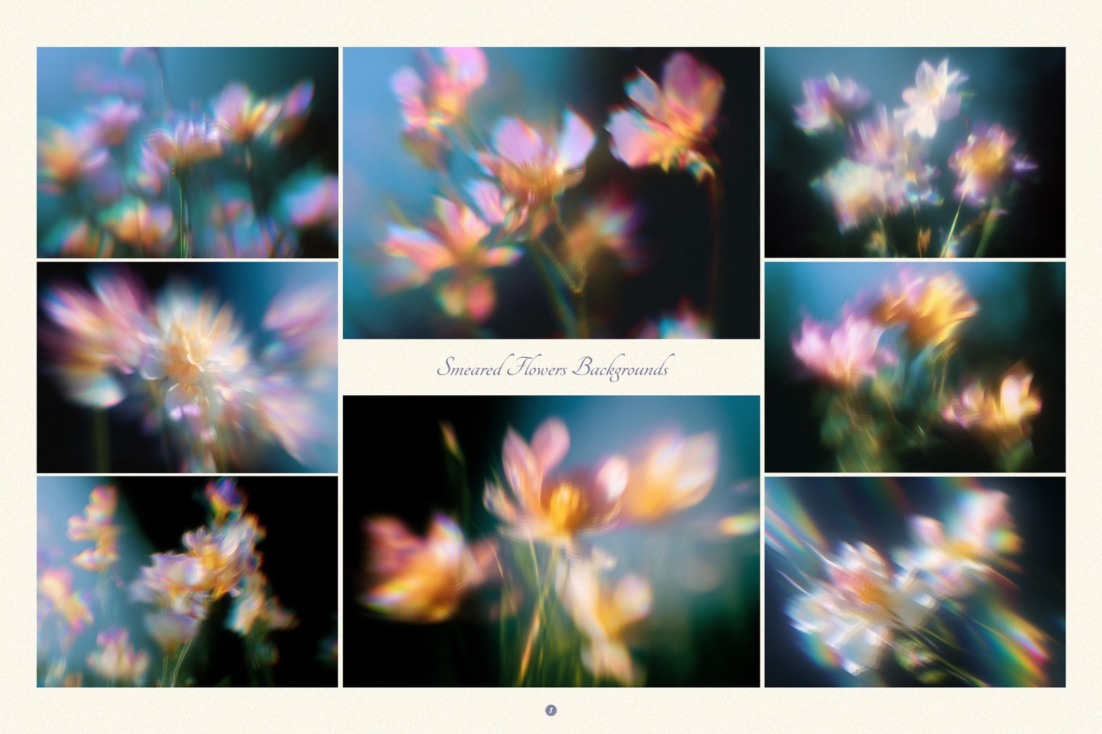 Smeared Flowers Backgrounds