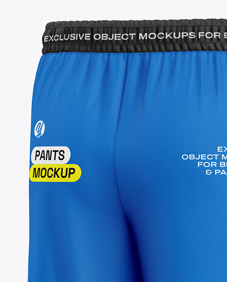 Men’s Pants Mockup - Back Half Side View