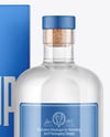 Gin Bottle with Box Mockup