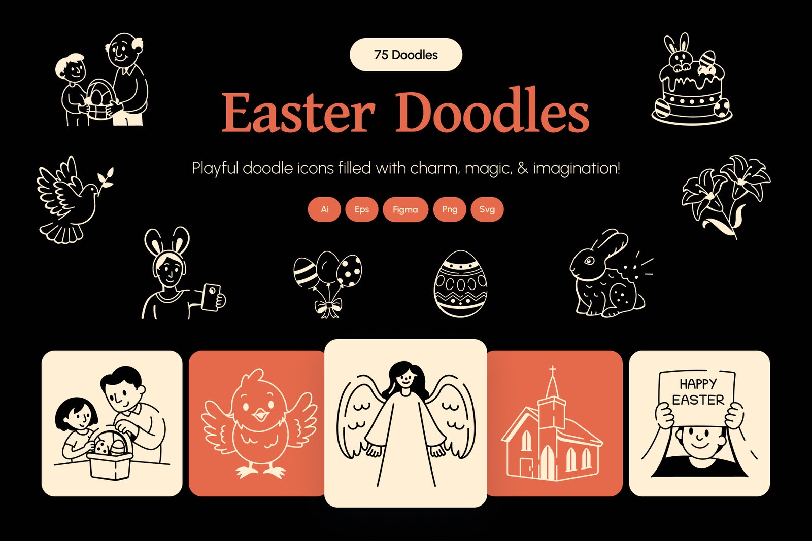 Easter Doodles Collection