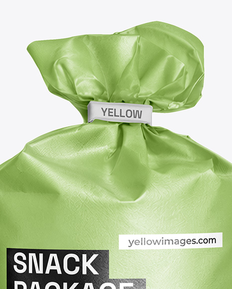 Matte Round Snack Package Mockup