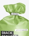 Matte Round Snack Package Mockup