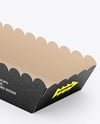 Kraft Paper Food Tray Mockup