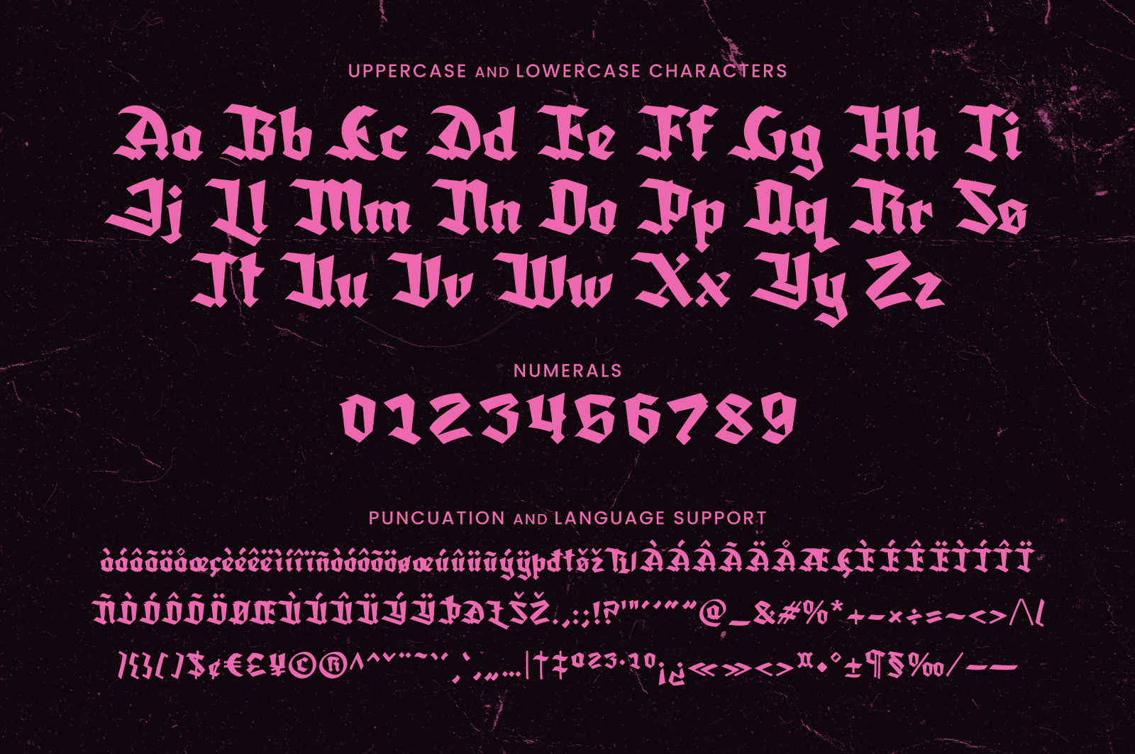 Amortem - A Lovesick Gothic Blackletter from Valentines till Halloween.