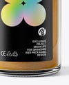 Glass Jar with Curry Powder Mockup
