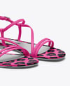 Pair of Women's Strappy Sandals Mockup