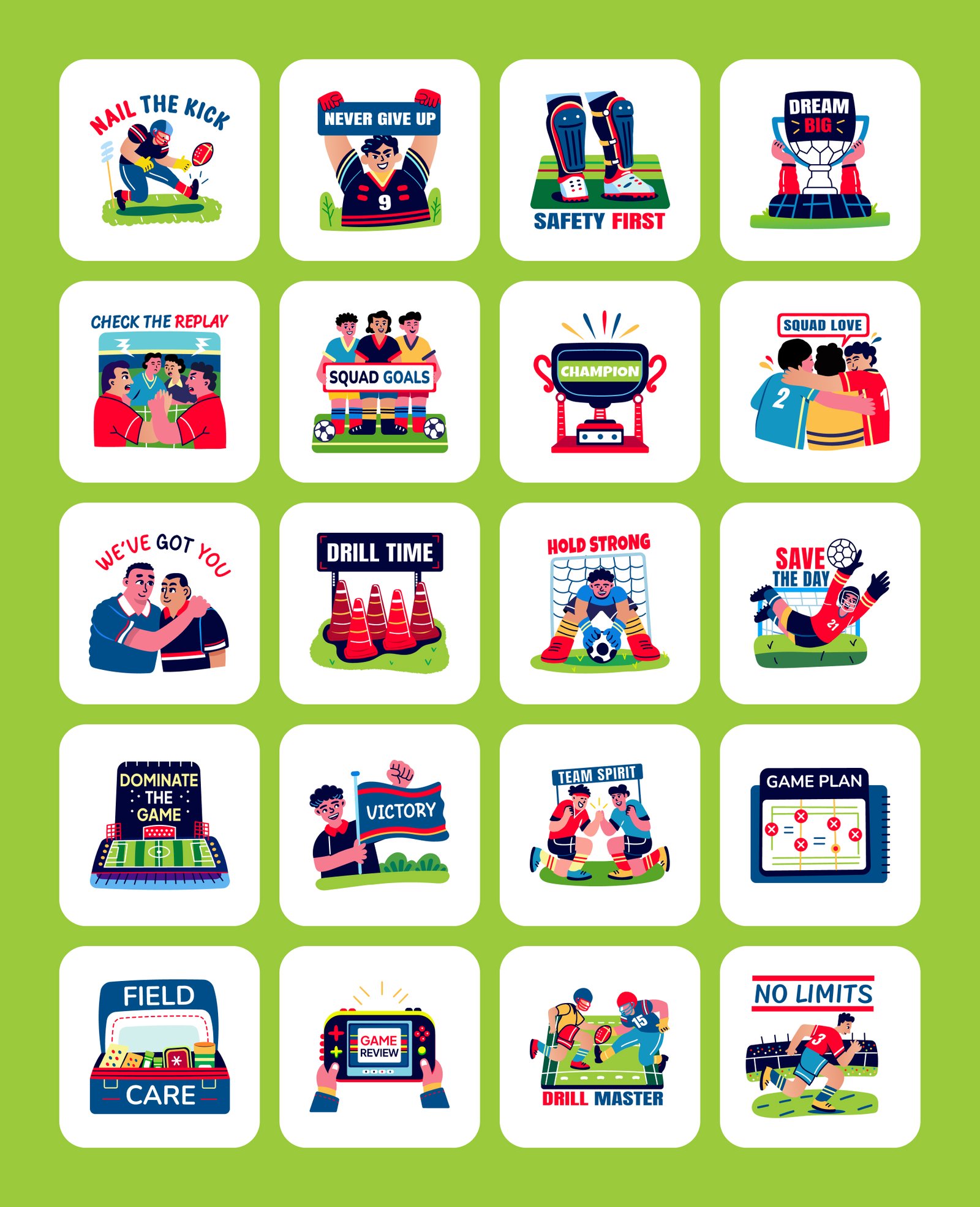 Football and Soccer Stickers