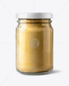 Glass Jar with Ground Ginger Mockup