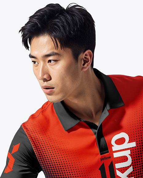 Man Wearing Table Tennis Uniform Mockup
